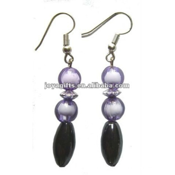 Magnetic Hematite Crack Beads Earrings